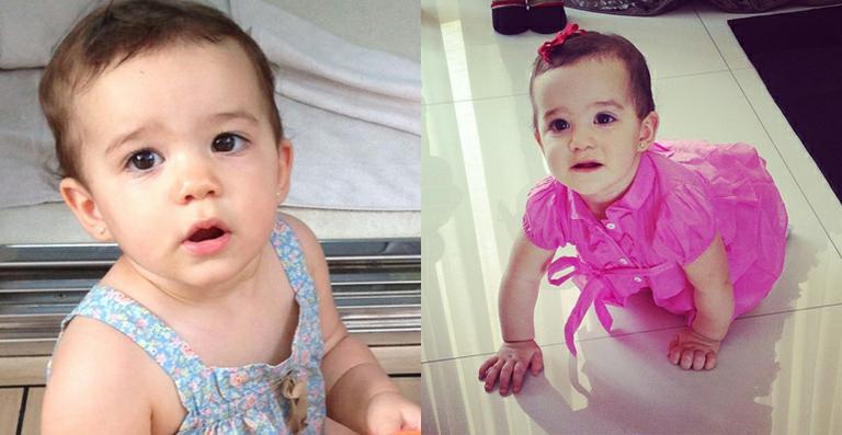 Fofura do dia: Helena, a caçula de Vera Viel e Rodrigo Faro, completa 11 meses