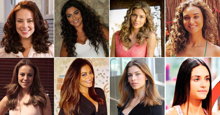 15 famosas, como Paolla Oliveira, que usam os cabelos lisos e cacheados