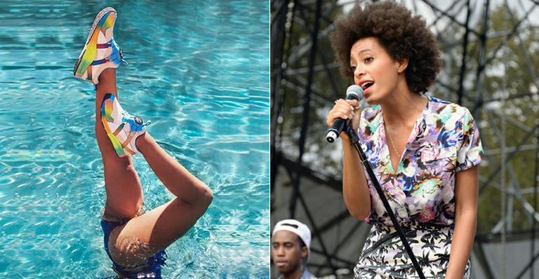 A cantora Solange Knowles, irmã de Beyoncé, cria tênis inspirado no Brasil