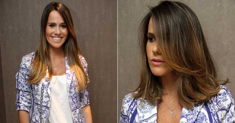 Fernanda Pontes muda o visual e adere ao long bob com ombré-hair