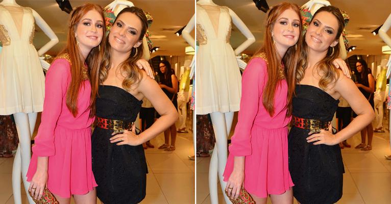 Marina Ruy Barbosa prestigia lançamento de roupas da amiga em SP