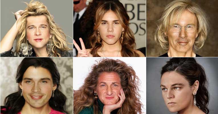 Justin Bieber, Brad Pitt e mais galãs ganham versões femininas