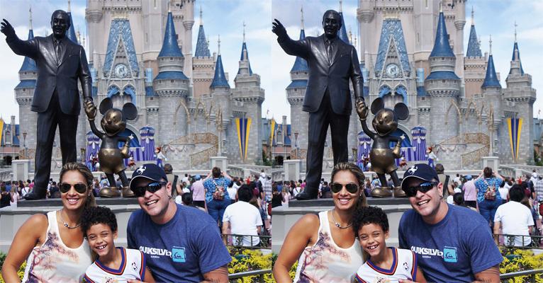Diogo Nogueira vai à Disney com a família