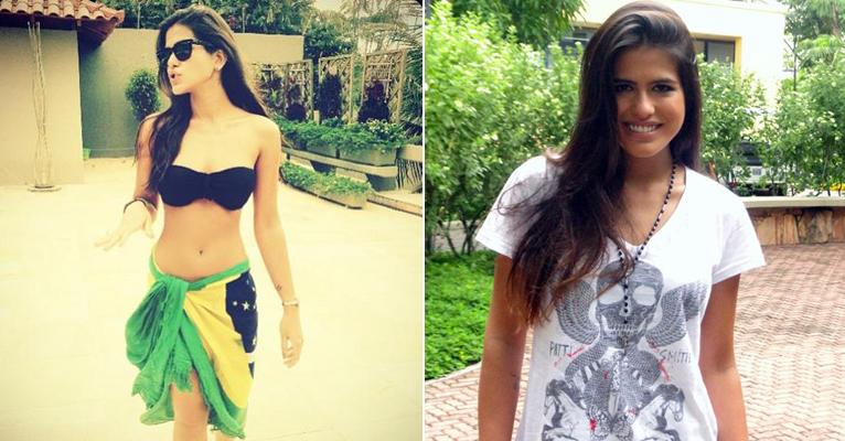 De biquíni, Antonia Morais mostra boa forma e barriga definida
