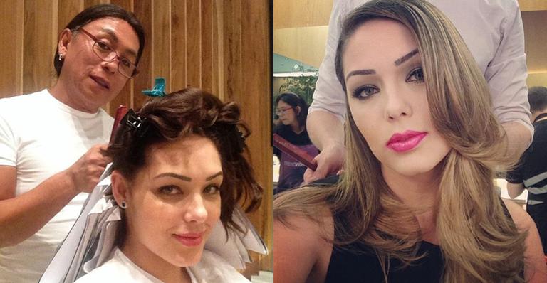 Tânia Mara muda o visual com Celso Kamura e fica loira. Veja o resultado