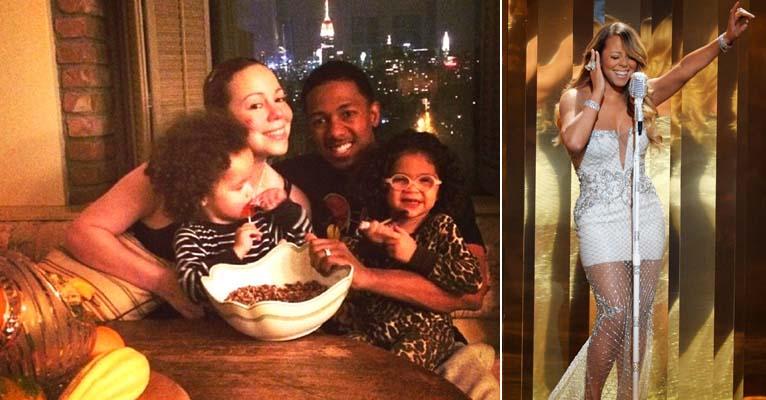 Mariah Carey posta foto da família se preparando para o Dia de Ação de Graças