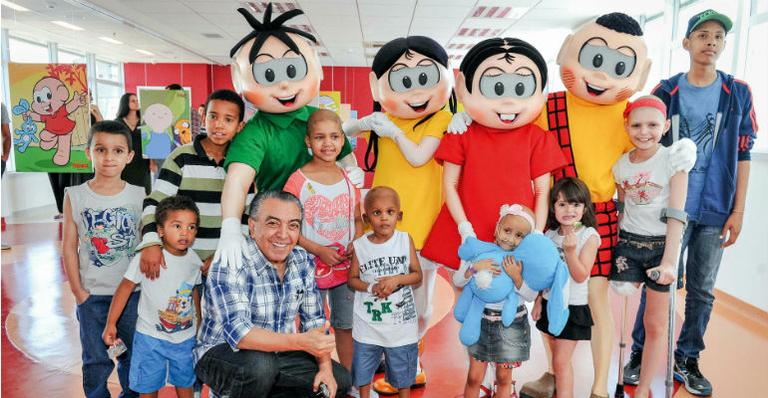 Turma da Mônica fica careca para apoiar luta do Graac