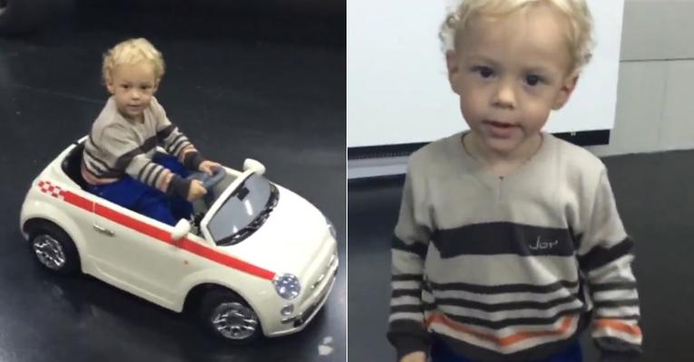 Neymar faz vídeo do filho Davi Lucca andando carrinho. Assista!