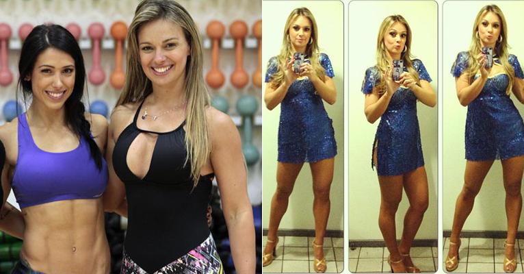 Bailarina do Faustão faz treino de Bella Falconi e só come frango e batata