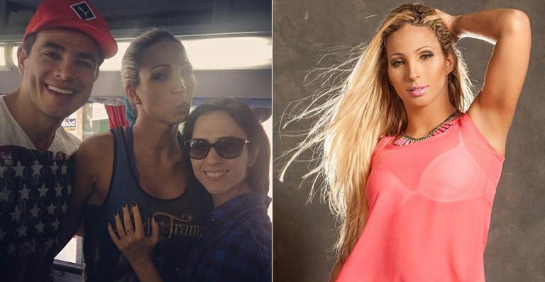Tatá Werneck apalpa os seios de Valesca nos bastidores de ‘Amor à Vida’