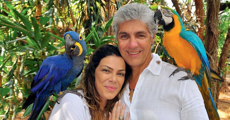 Gisele Fraga e Nelo Neto curtem juntos dias de lazer em resort de Goiás