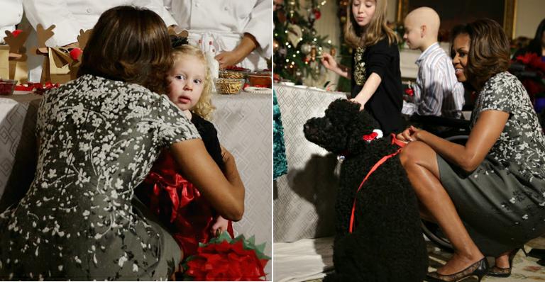Cadela de Michelle Obama derruba garotinha na Casa Branca