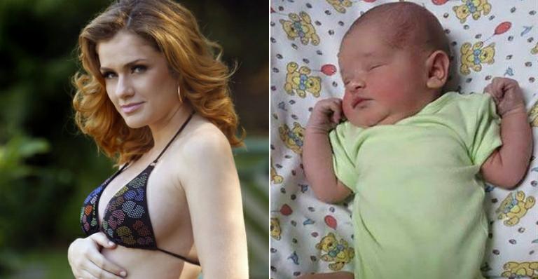 Ex-paquita Gisele Delaia dá à luz uma menina