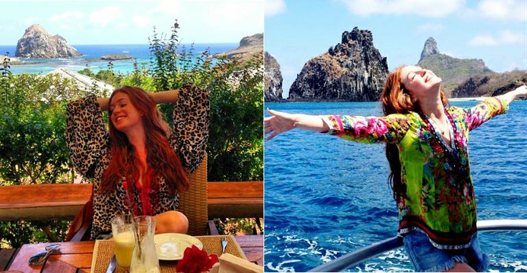 Marina Ruy Barbosa curte férias em Fernando de Noronha; veja álbum de fotos