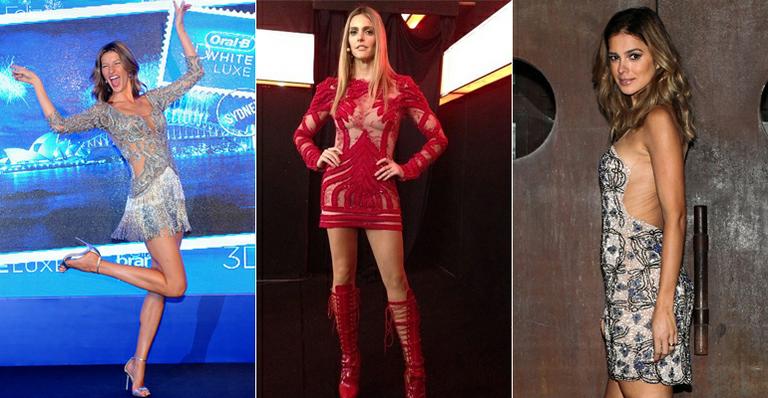 Tule no decote suaviza transparência. Aprenda a usar com Gisele Bündchen