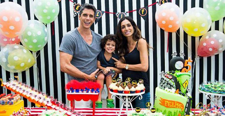 Márcio Garcia celebra o aniversário de seu filho Felipe