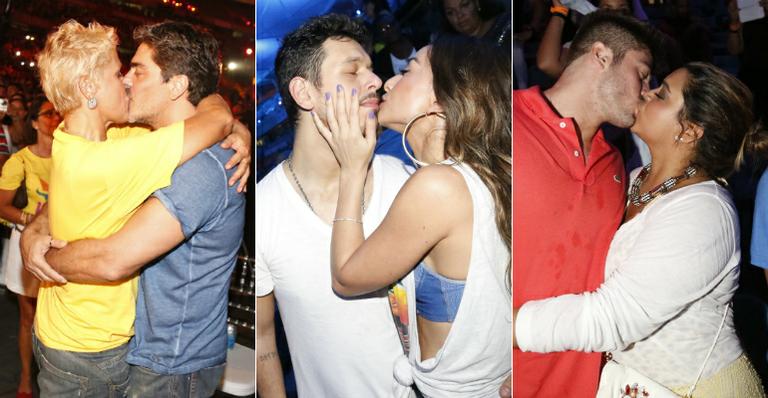 É o amor! Famosos beijam muito em show