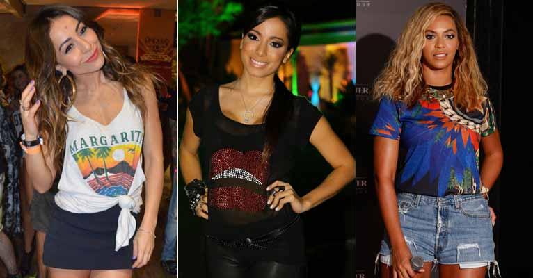 Veja as famosas, como Sabrina Sato e Anitta, que usam camisetas estampadas