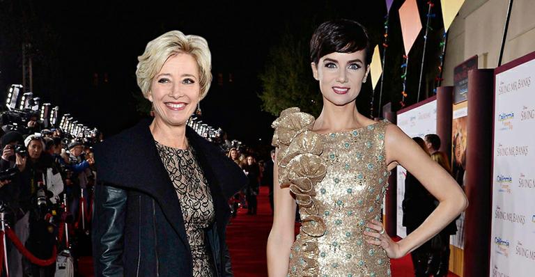 Emma Thompson e Victoria Summer em première de longa