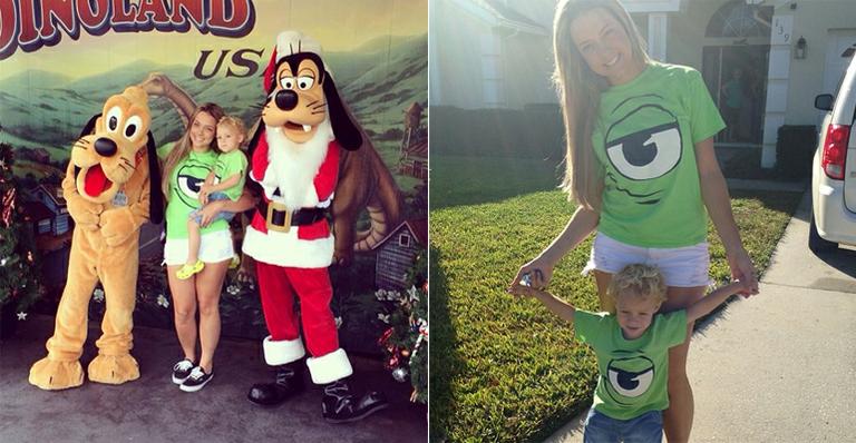 Filho de Neymar, Davi Lucca se diverte na Disney com a mãe
