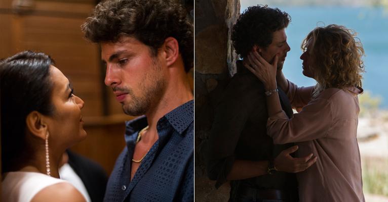 Cauã Reymond aparece em clima quente com atrizes em novas fotos de Amores Roubados