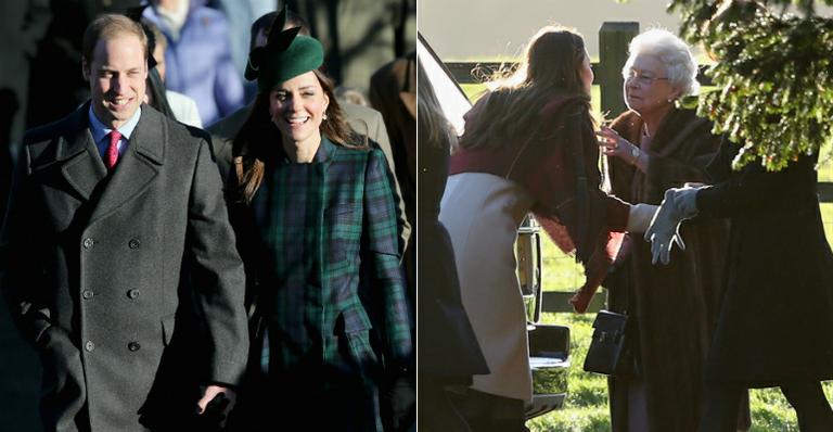Sem George, príncipe William e Kate Middleton vão à missa de Natal
