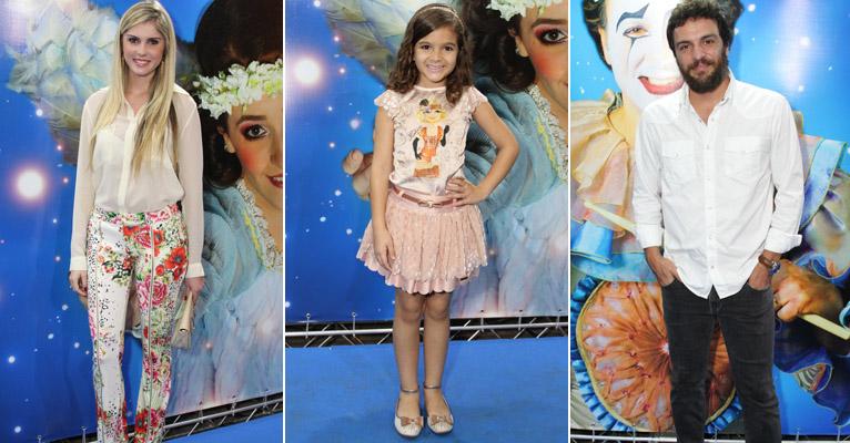 Bárbara Evans, Rodrigo Lombardi e outros famosos conferem espetáculo de circo