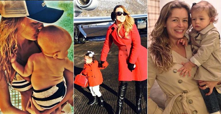 Tal mãe, tal filhos: As 18 mamães que usam os looks iguais aos dos filhos