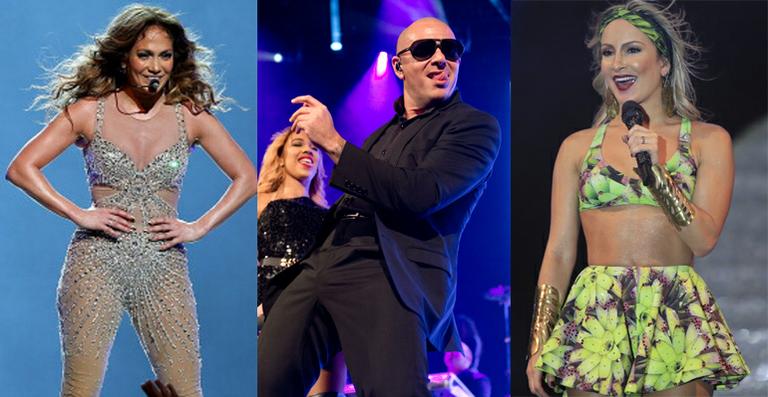 Música da Copa? Pitbull anuncia parceria com Claudia Leitte e Jennifer Lopez