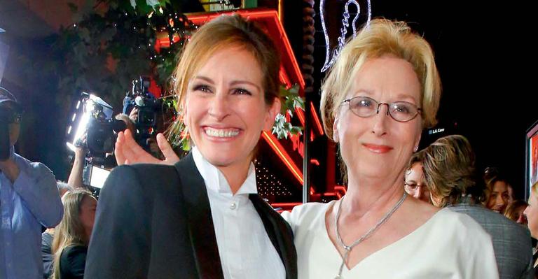 Julia Roberts e Meryl Streep se reencontram em première de longa em Los Angeles
