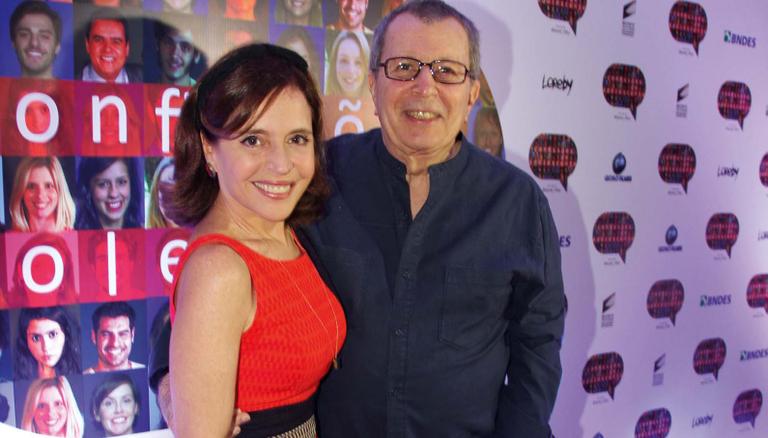 Olivia Byington e Daniel Filho mostram alegria na première de ‘Confissões de Adolescente’