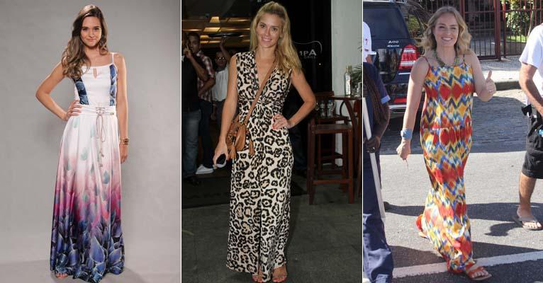 Aprenda a usar vestido longo com famosas como Juliana Paiva, Sandy e Angélica