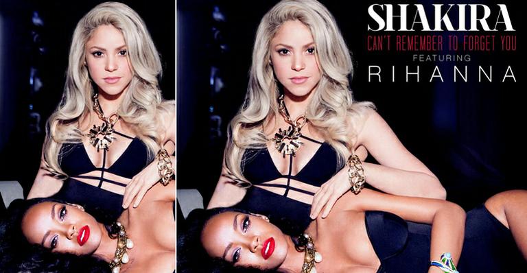 Shakira mostra capa de single com Rihanna
