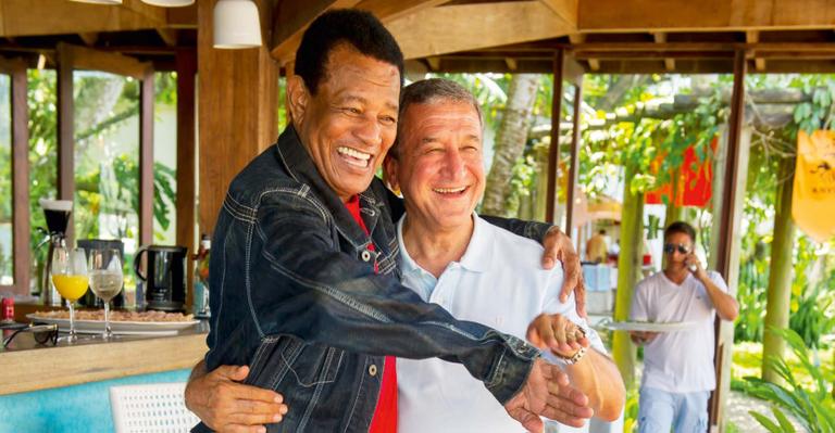 Jair Rodrigues se encontra com Carlos Alberto Parreira na Ilha de Caras