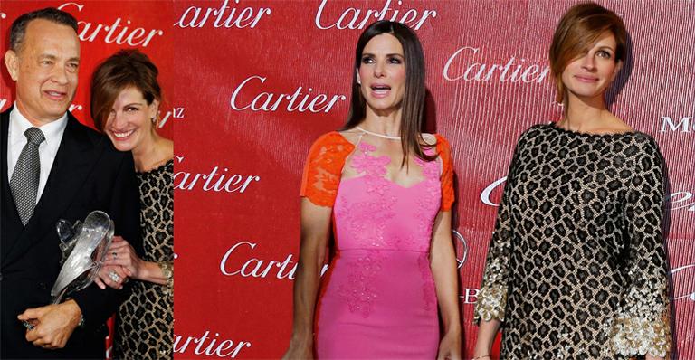 Tom Hanks, Julia Roberts e Sandra Bullock foram homenageados em evento