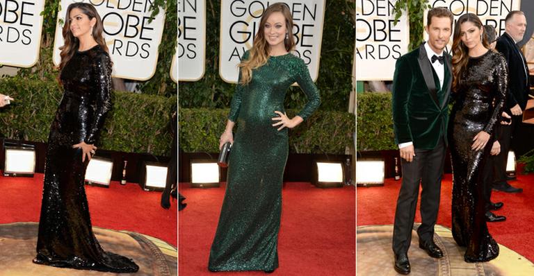 Camila Alves usa vestido parecido ao de Olivia Wilde no Globo de Ouro
