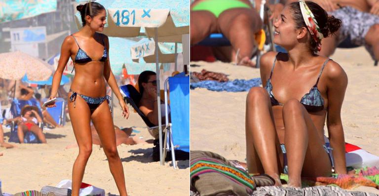 Sophie Charlotte exibe boa forma em dia na praia