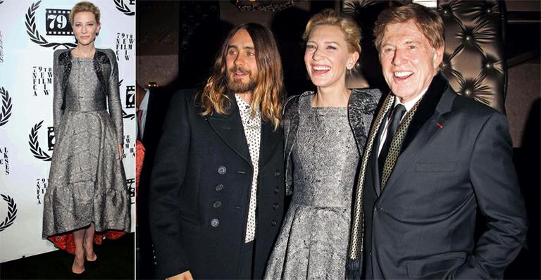 Cate Blanchett festeja o prêmio de Melhor Atriz no New York Film Critics Circle Awards