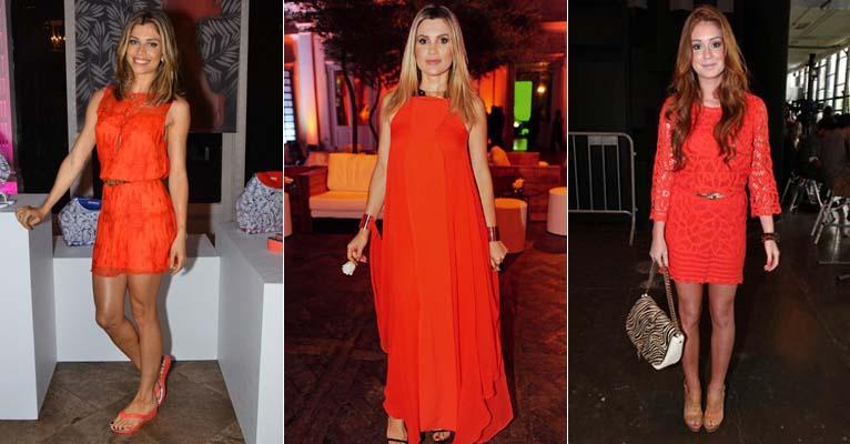 Veja 20 famosas, como Grazi Massafera, que investem em vestidos laranjas