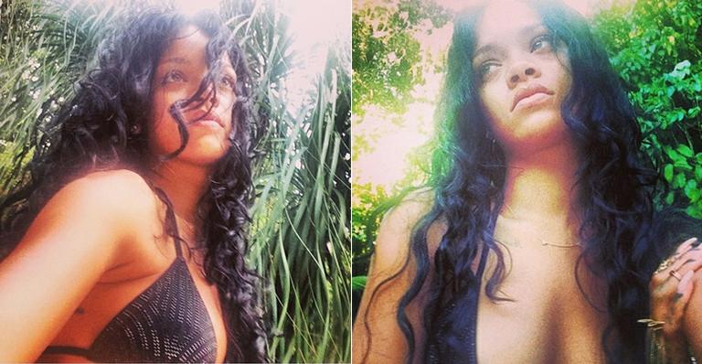 Rihanna publica fotos e se declara ao Brasil: ‘I love you’