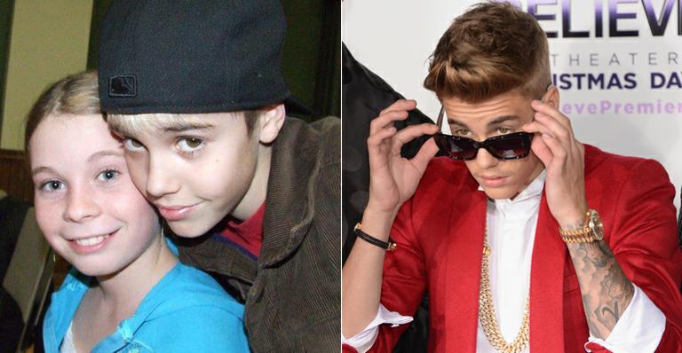 Prima de Justin Bieber publica foto antiga com o cantor