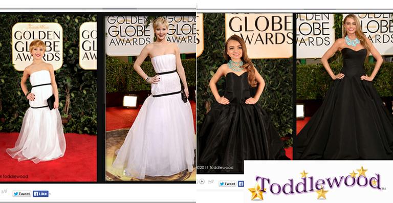 Crianças recriam as poses das estrelas do Globo do Ouro