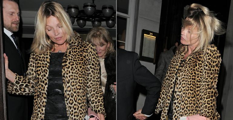 Kate Moss comemora 40 anos e se acaba durante a festa