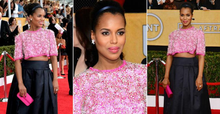 ‘Grávida pode mostrar a barriga, mas precisa evitar cropped’, diz stylist sobre look de Kerry Washington