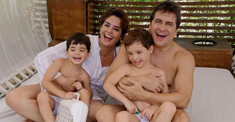 Suzy Rêgo e Fernando Vieira curtem viagem com os filhos