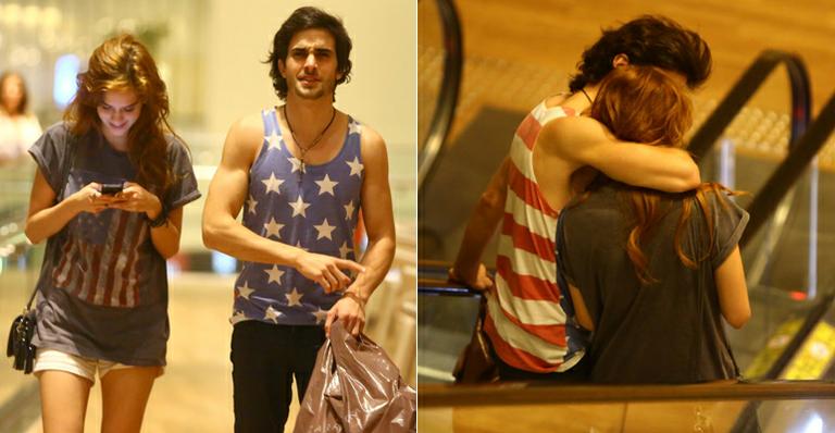 Só love: Fiuk e Sophia Abrahão curtem cinema em shopping do Rio
