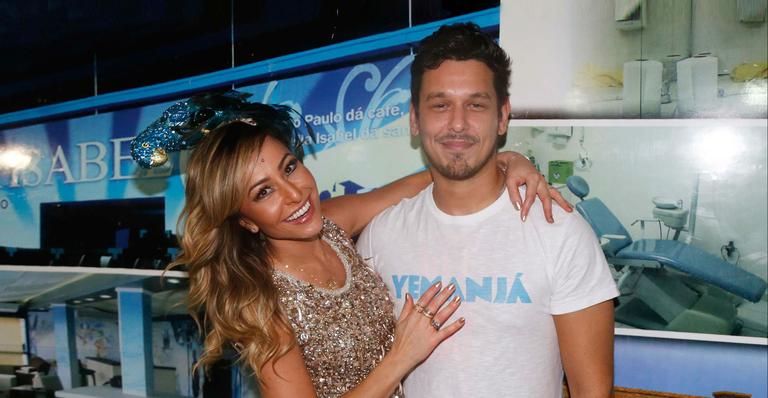 Sabrina Sato vai ao ensaio de quadra da escola Unidos de Vila Isabel com João Vicente