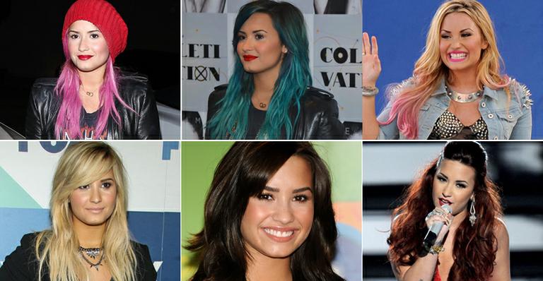 Veja as várias transformações do visual da cantora Demi Lovato