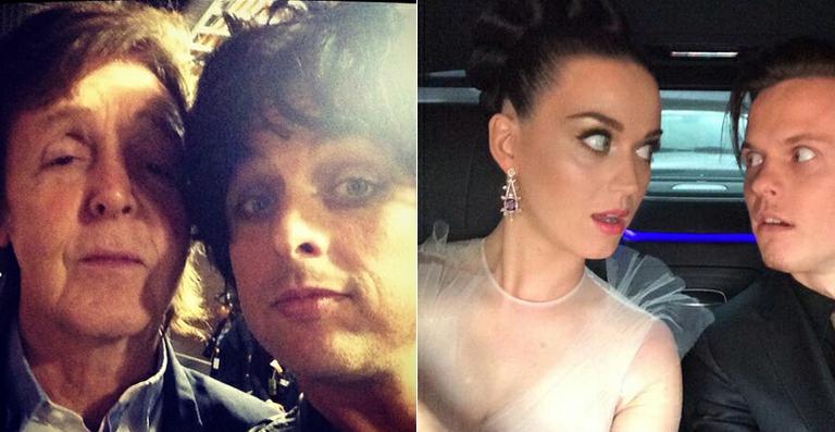 Famosos mostram fotos nos bastidores do Grammy