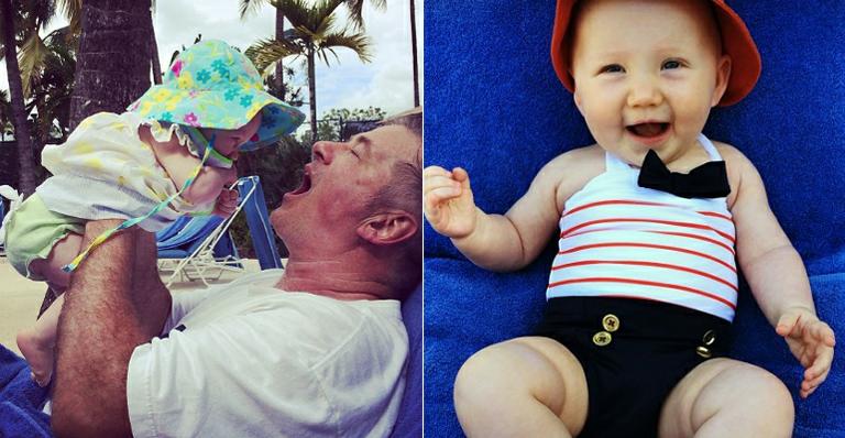 Filha de 5 meses de Alec Baldwin é revistada em aeroporto e ator se revolta
